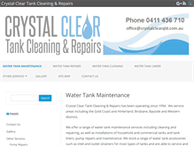 Tablet Screenshot of crystalclearqld.com.au